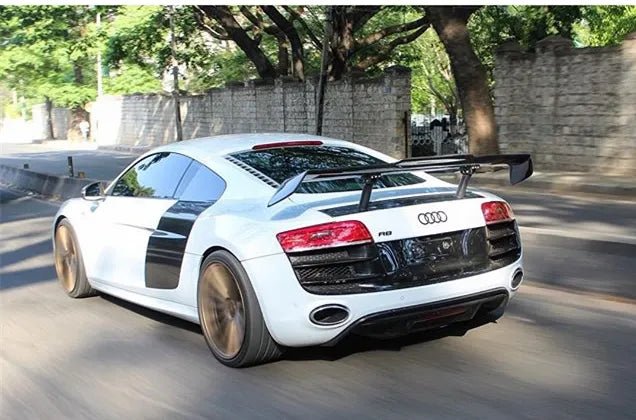 Carbon Fiber Rear PI Style Wing w/ Base Panel - Audi R8 2009-2015