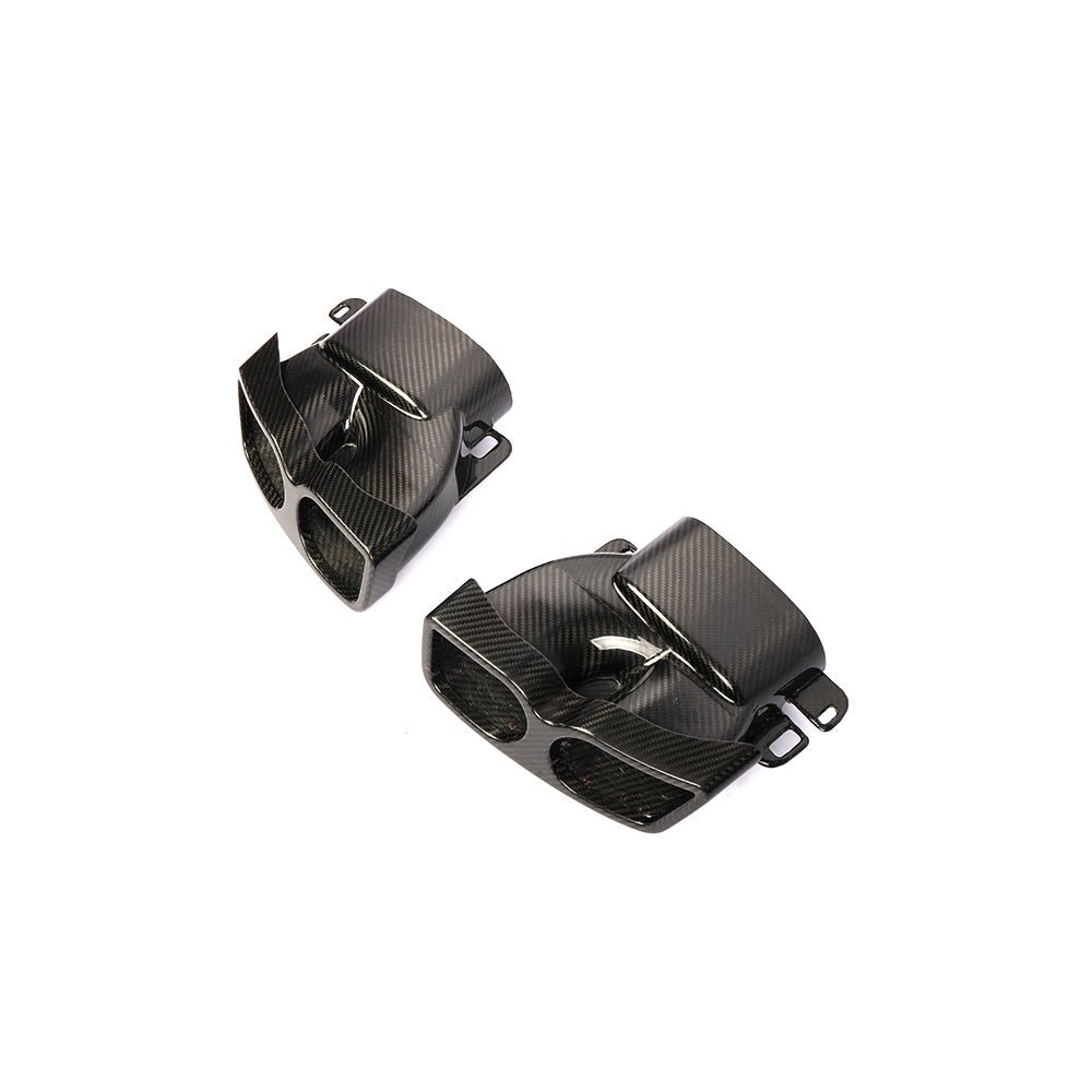 Mercedes Benz Carbon Fiber DUal Tip Exaust Tips W213 W218 W222 GLE GLC CLA 2019+