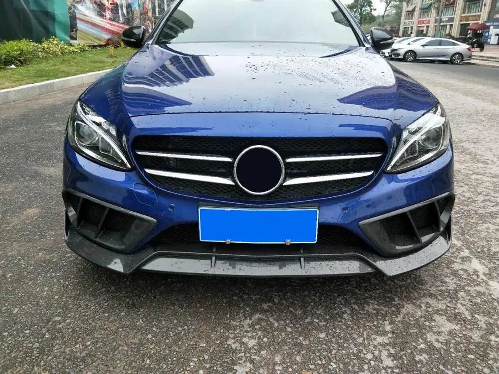 Carbon Fiber Fog Lamps Cover - Mercedes Benz C300 C400 C450 C43 AMG Sedan 15-17