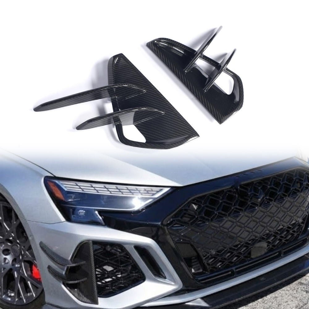 Carbon Fiber Aero Front Side Air Duct Vents Trim - Audi RS3 8.5Y 2025+