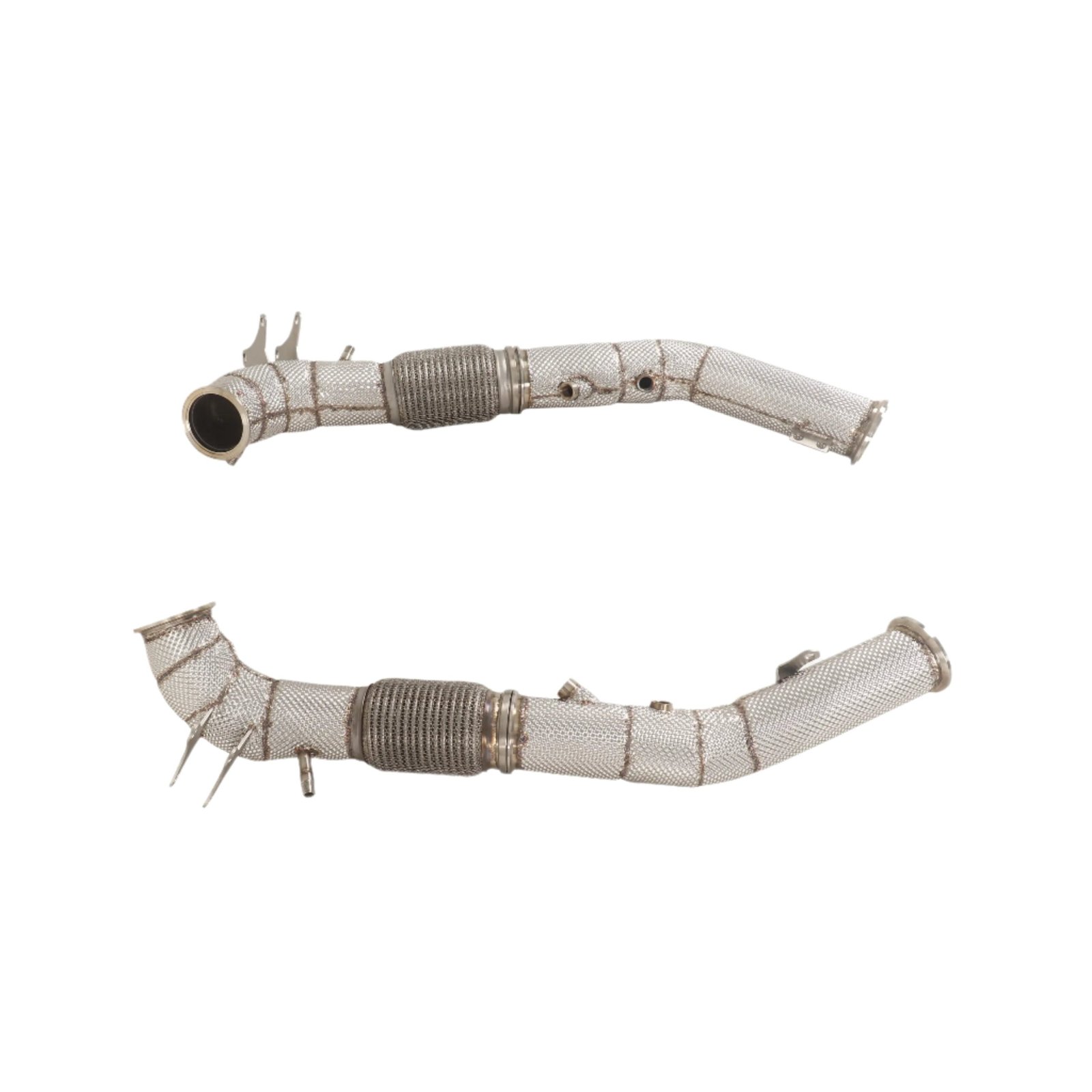 High Performance Exhaust Down Pipes w/ heat Shield - Maserati MC20 3.0T 2020-2024