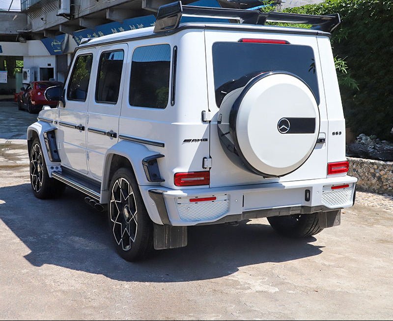 Carbon Fiber Rear B style rear Roof Spoiler - Mercedes G wagon G400 G500 G550 G63 W465