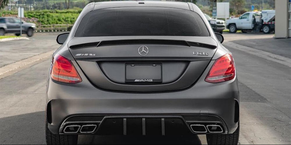 CARBON FIBER B Style TRUNK SPOILER2015-2021 MERCEDES BENZ W205 C205 C63 AMG S