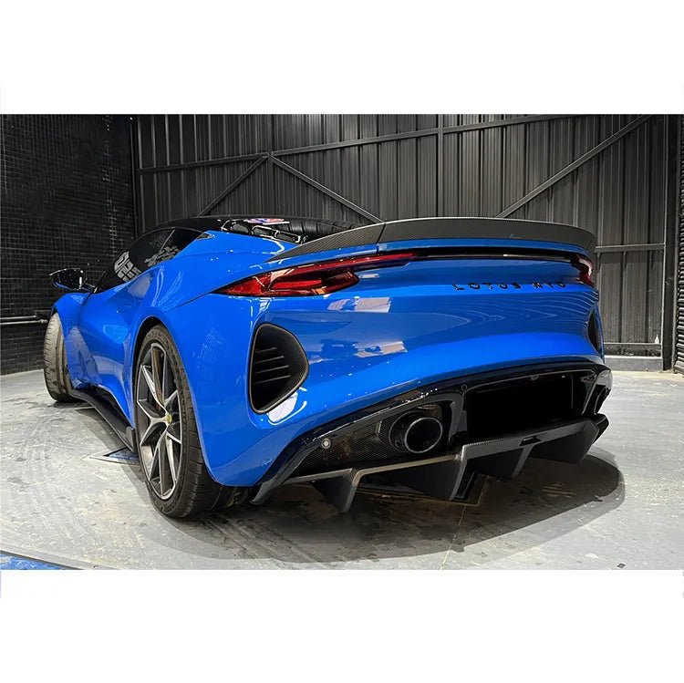 Dry Carbon Fiber Rear Diffuser Lip - 2021-2024 Lotus Emira