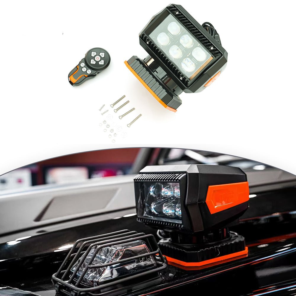 LED Searchlight 360 Degree Universal Rotate Remote Control Portable Magnetic - Mercedes Benz G Wagon CLASS W464 W463A W465