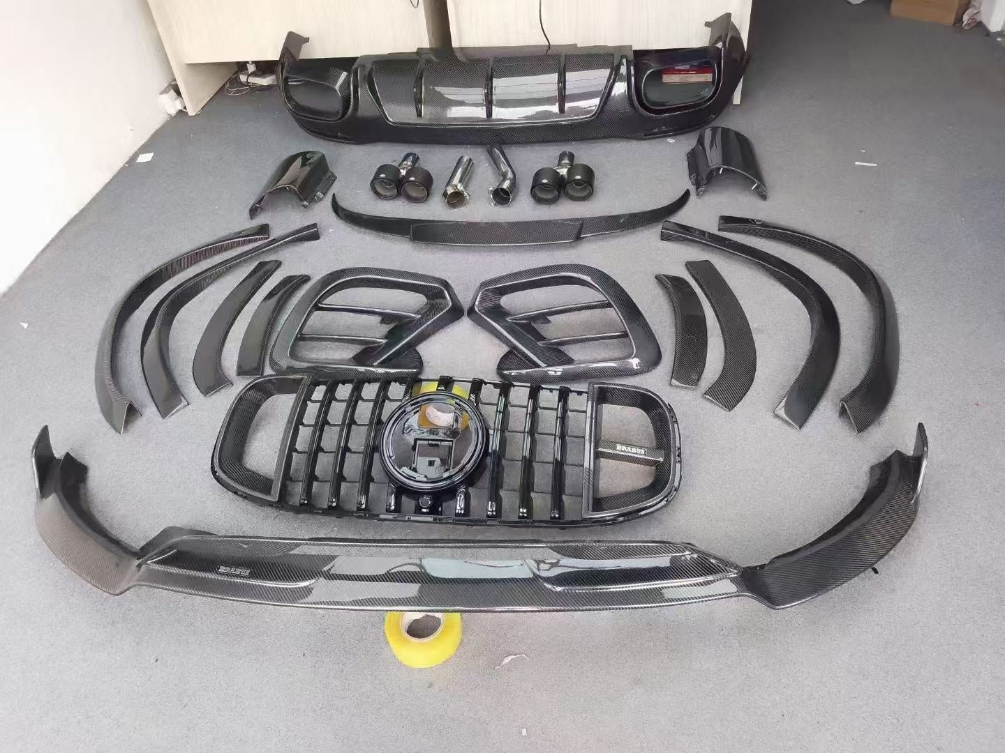 Carbon Fiber Aero Body Kit GLS Upgrade BRB Style - Mercedes X167 GLS450
