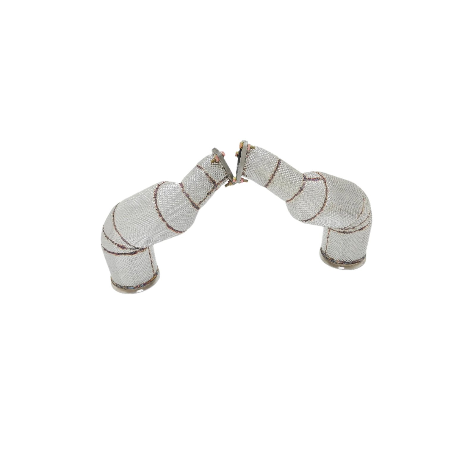 Catless Free Flow Performance Down Pipes w/ Heat Shield - Audi RS6 RS7 C8 4.0TT 2019-2024 - Image 4