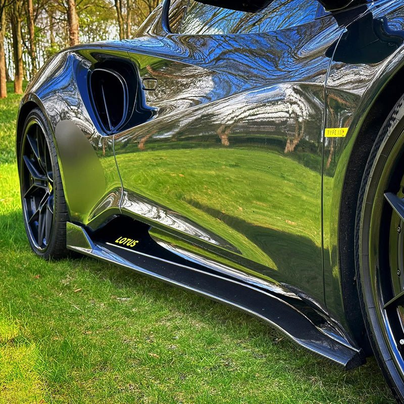 Dry Carbon Fiber Side Skirts - Lotus Emira