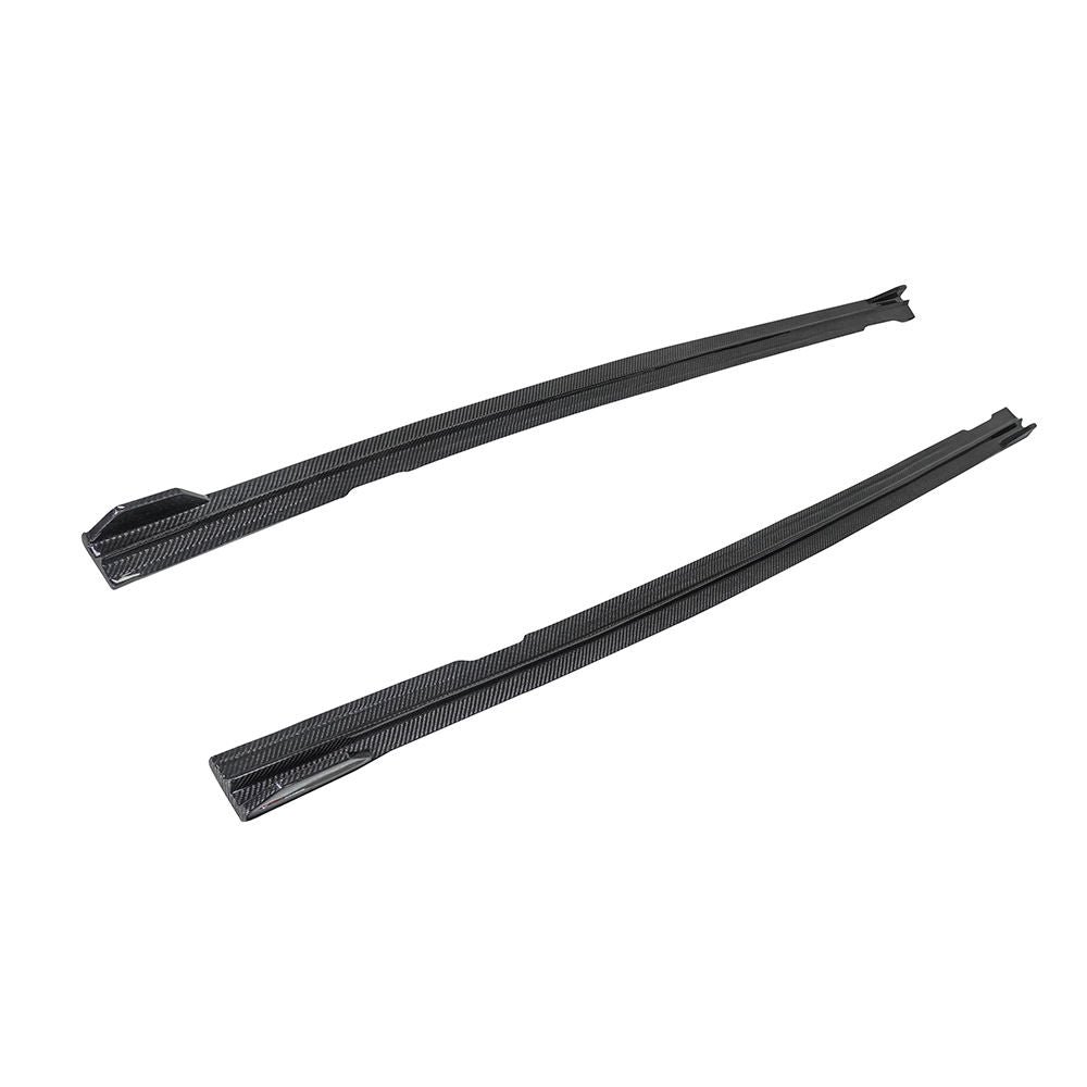 Prepreg Carbon Fiber Side Skirts Extensions - AUDI A7 S7 C8