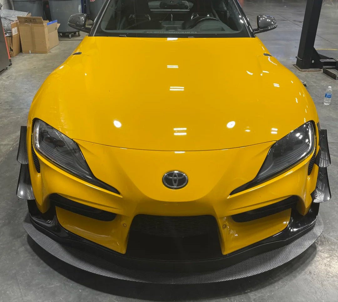Carbon Fiber Front Canard Bumper Trim - 2019 + Toyota GR Supra A90 A91