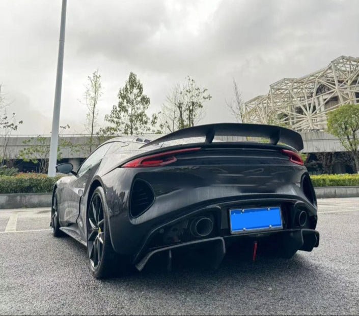 Carbon Fiber V Style Rear Diffuser w/LED - Lotus Emira