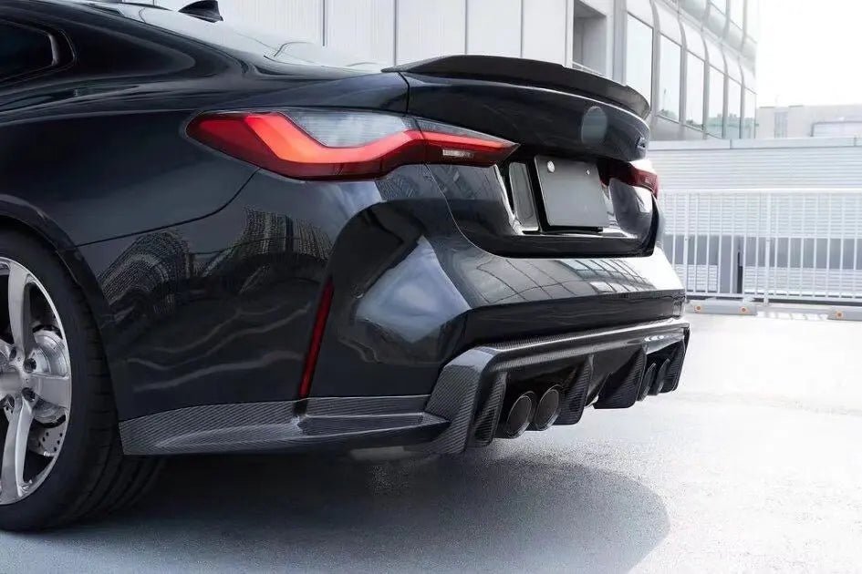Carbon Fiber 3D Style Rear Diffuser + Corner Extension - 2021-2025 BMW G80 M3 / G82 M4