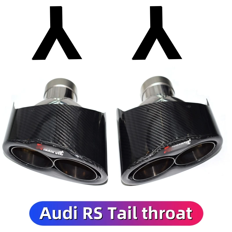 Carbon Fiber Exhaust Tip for Audi RS3 RS4 RS5 RS6 RS7 A3 A4 A5 A6 A7 Muffler Tip S4 S5 S6 S7 - 图片 9