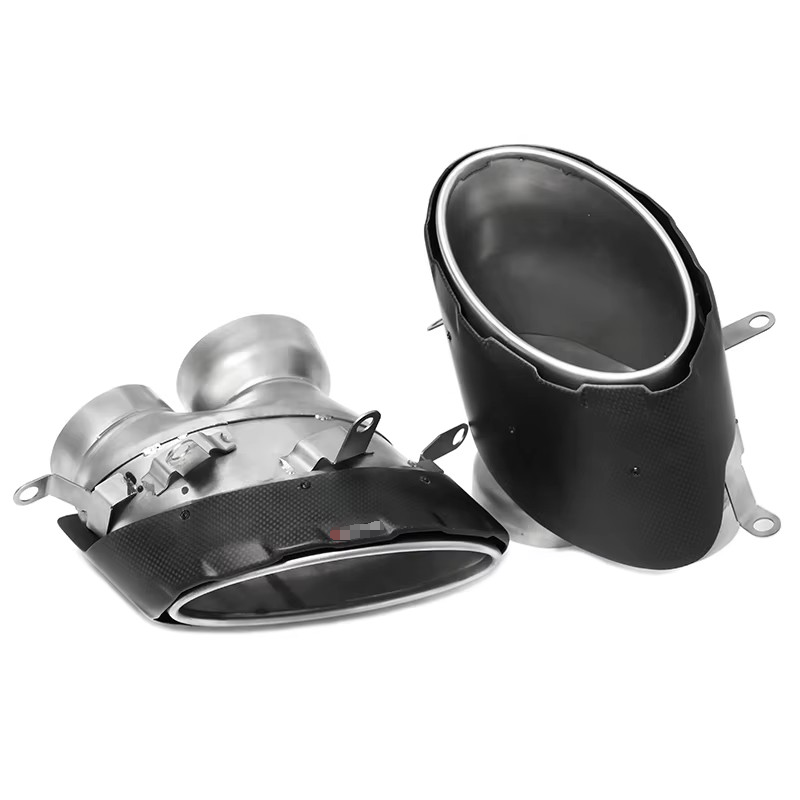 Carbon Fiber Big Oval Exhaust tip - Audi RS Series RSQ8
