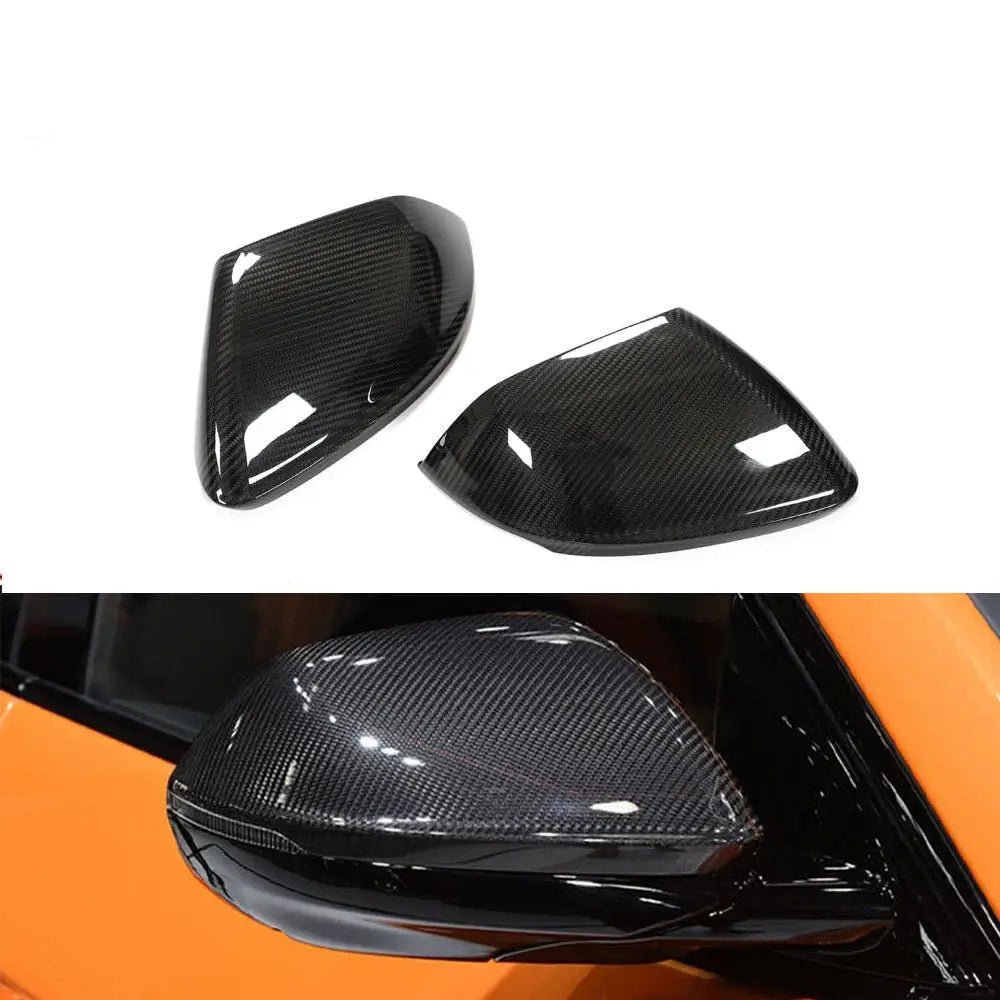 Prepreg Carbon Fiber OEM Style Carbon Fiber Mirror Caps - Audi Q8 RSQ8
