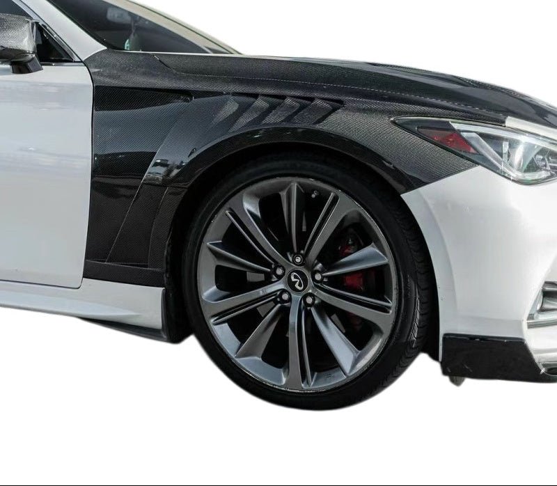 Carbon Fiber Vented Fender Replacement V2 - Infiniti Q60