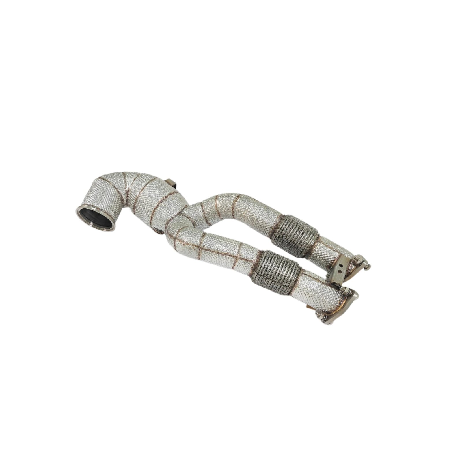 Racing High Flow Downpipe W/ Heatshield w/ Heat Shield - Audi TTRS RS3 2.5T - 图片 3
