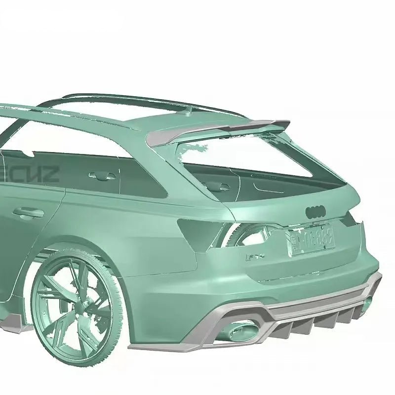 Paktechz Prepreg Carbon Fiber Rear Roof Spoiler - Audi RS6 C8 - Image 2