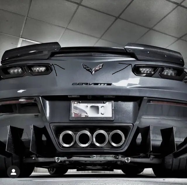 Carbon Fiber Rear Spoiler Wicker Bill - 15-19 C7 Corvette Z06 Grand Sport