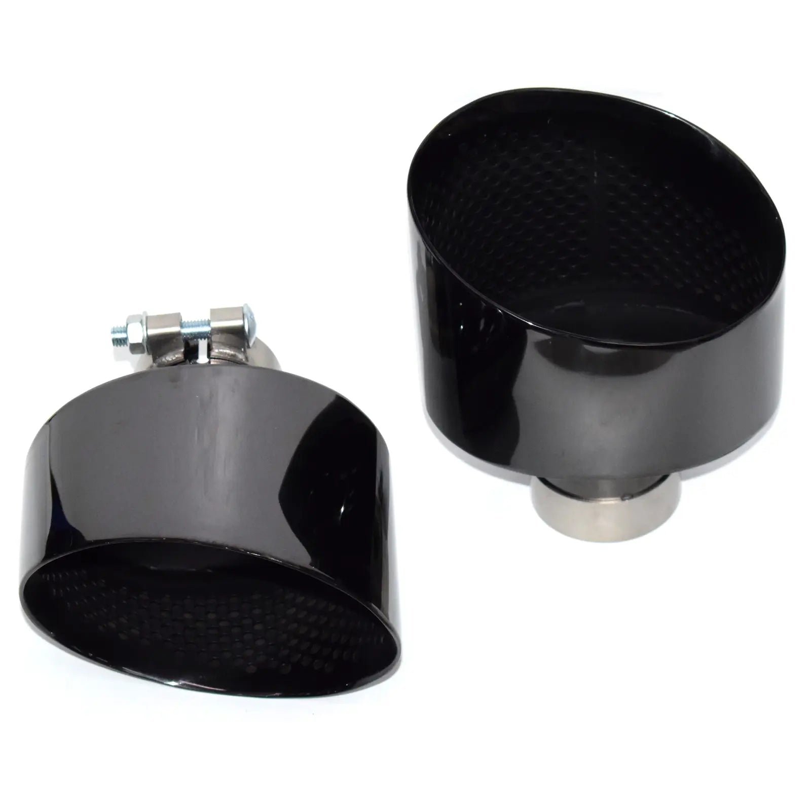 Gloss Black Oval Exhaust Tip Upgrade - Audi A3 A4 A5 A6 A7 RS3 RS4 RS5 RS6 RS7 - 图片 3