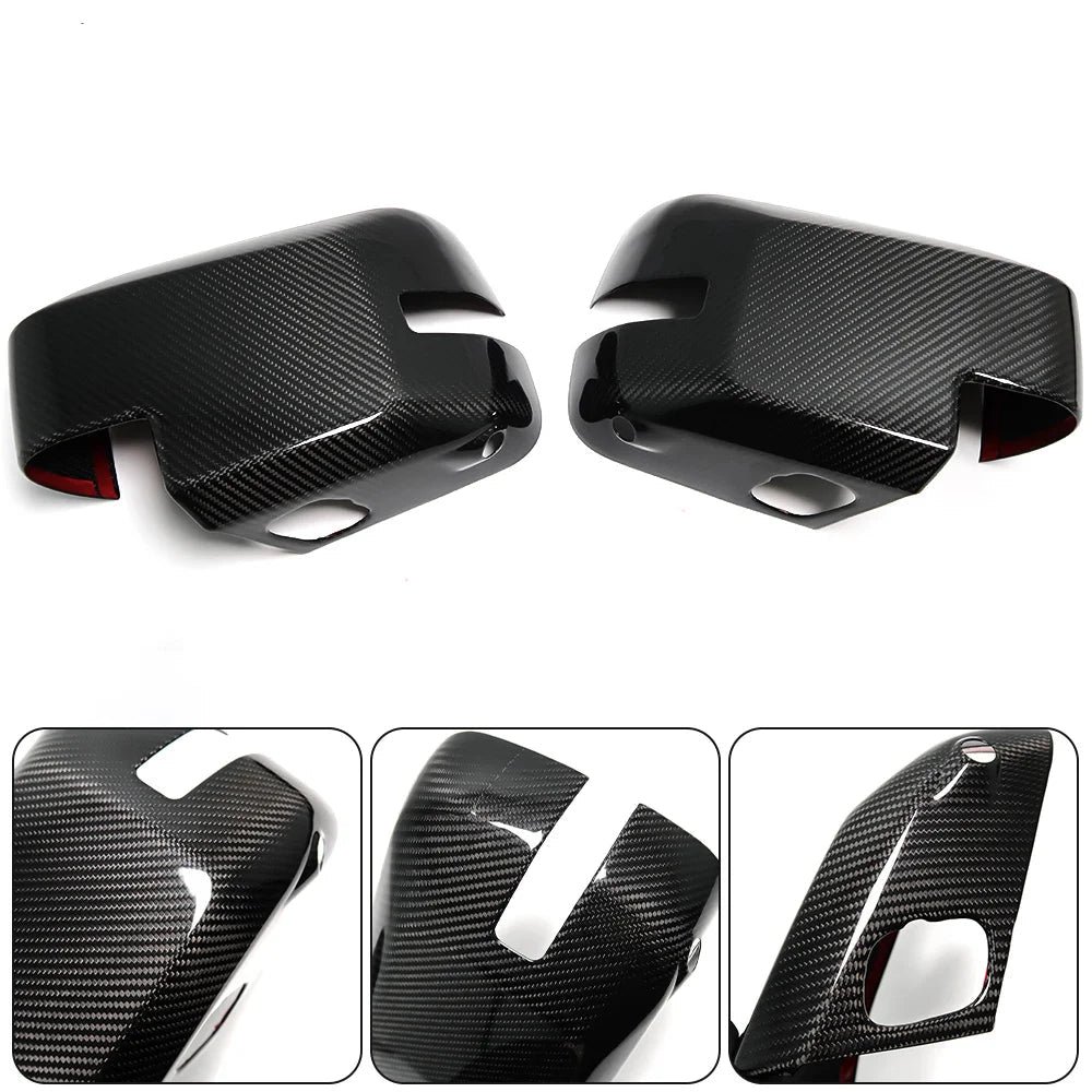 Carbon Fiber Rearview Mirror Cover Cap- Ford Bronco Raptor R Off-Road Outer Banks Pickup Truck 2021 2022 2023 2024