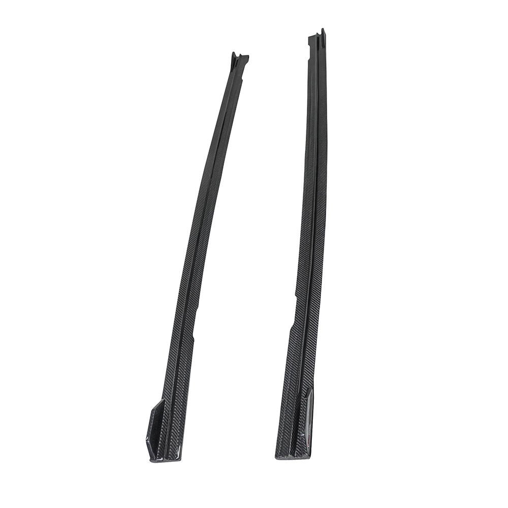 Prepreg Carbon Fiber Side Skirts Extensions - AUDI A7 S7 C8