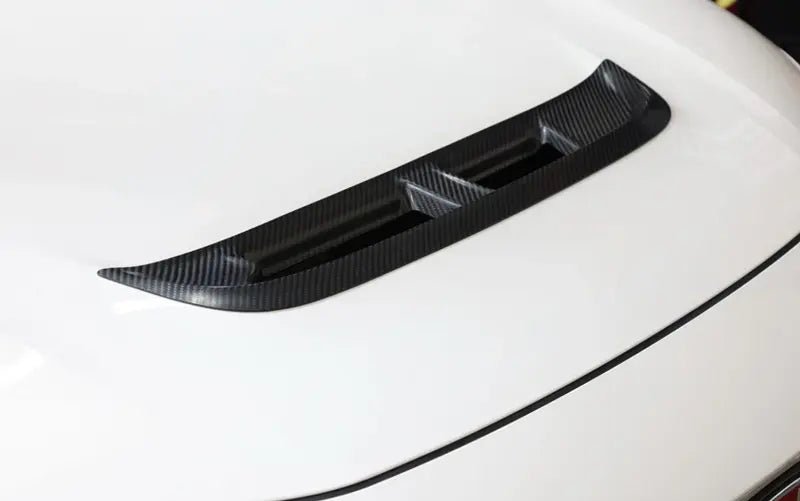 Carbon Fiber Hood Vent SPN Trim V2 - Honda Civic Type R FL5