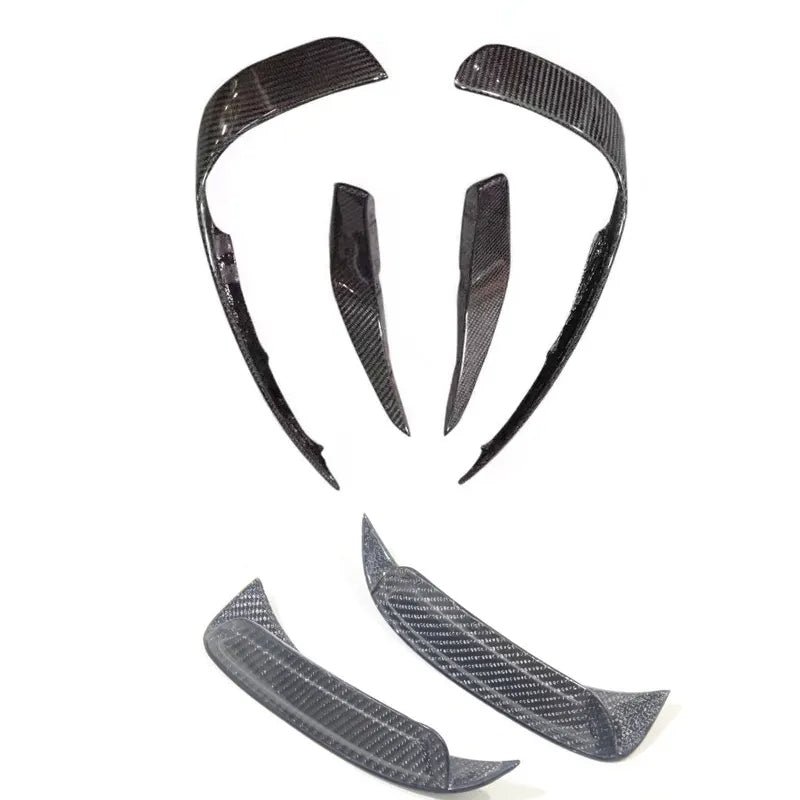 Carbon Fiber Front and Rear Bumper Wind Knife Blade Bumper Trim - Mercedes GLA Class X156 AMG 2013-2018