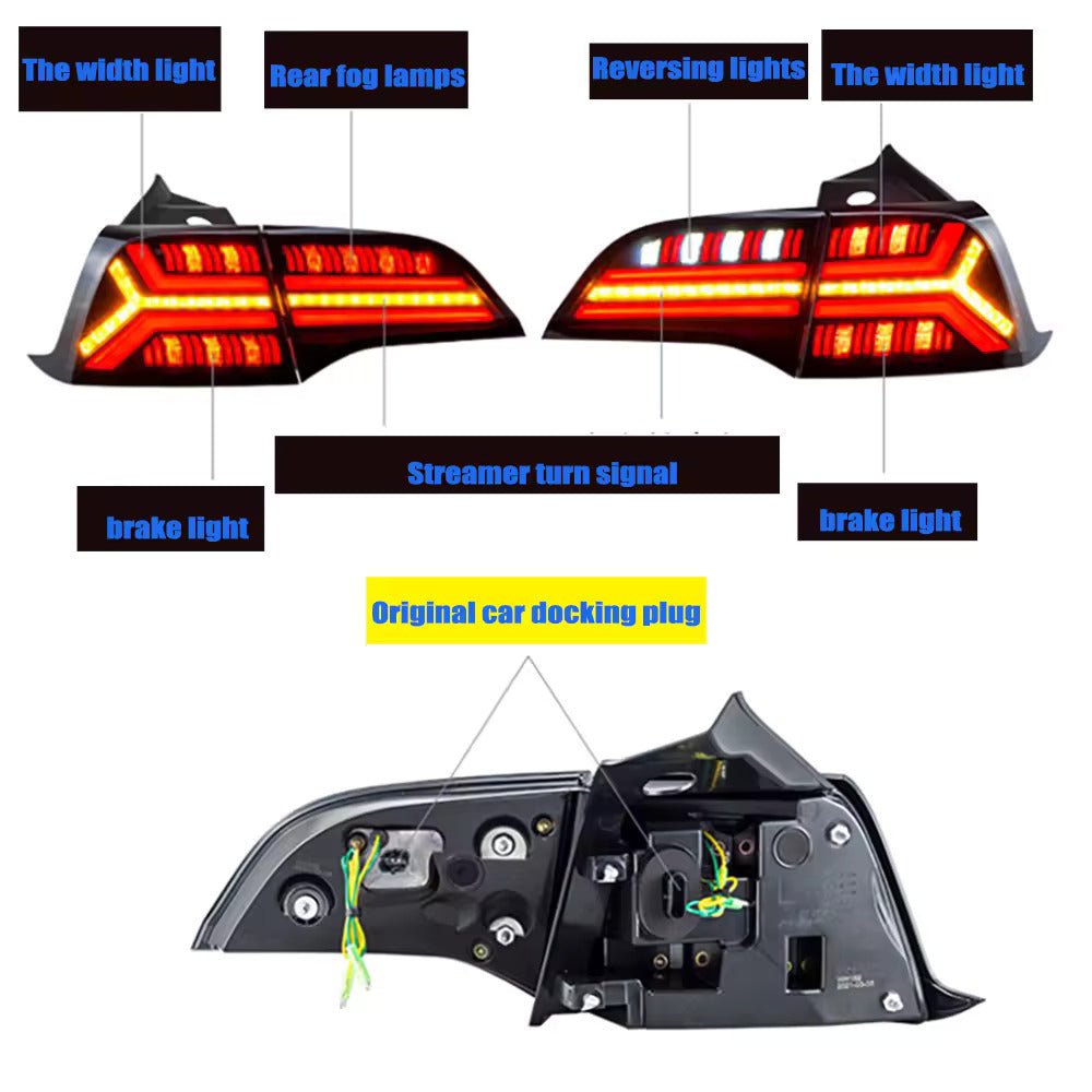 Sequential LED Taillights - Tesla Model Y & Model 3