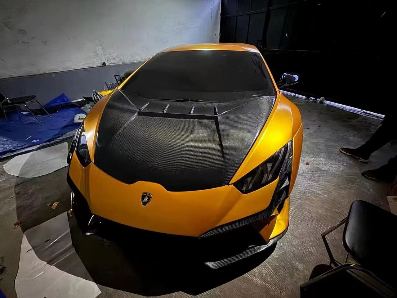 Tecnica Style Carbon Fiber Front Hood - Lamborghini Huracan LP580 LP610 EVO