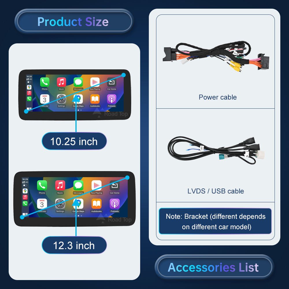 Apple CarPlay Android Auto Multimedia Display Screen upgrade - Mercedes-Benz G Class W463 2013-2018 NTG4.5 NTG5.0