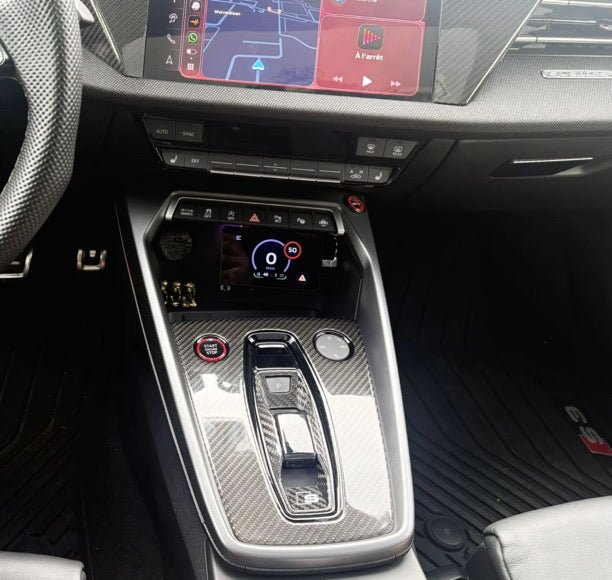 Carbon Fiber Gear Shift Panel Center Console Cover Interior Trim - Audi A3 S3 RS3 8Y.5 2025+