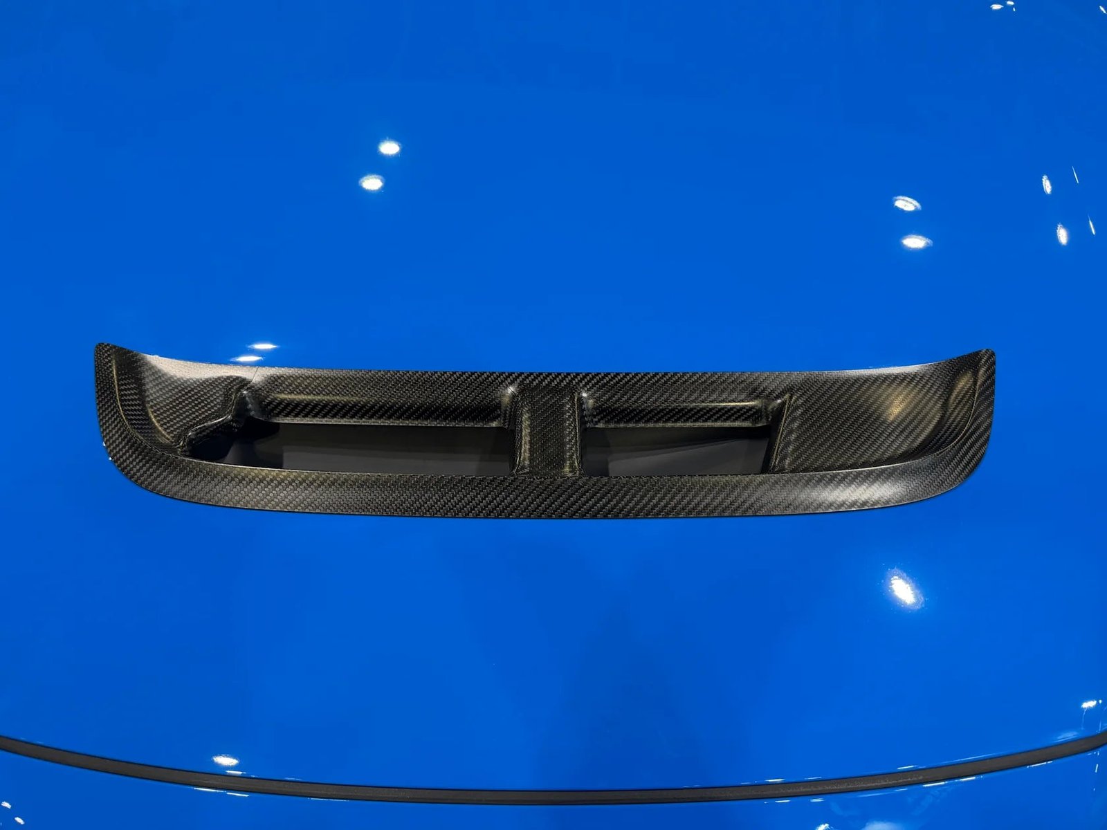 Carbon Fiber Hood Vent SPN Trim V2 - Honda Civic Type R FL5