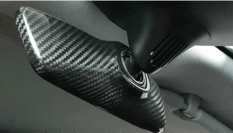 Carbon Fiber Rear Mirror Cover - 2024 Tesla Model Y/3 High Land