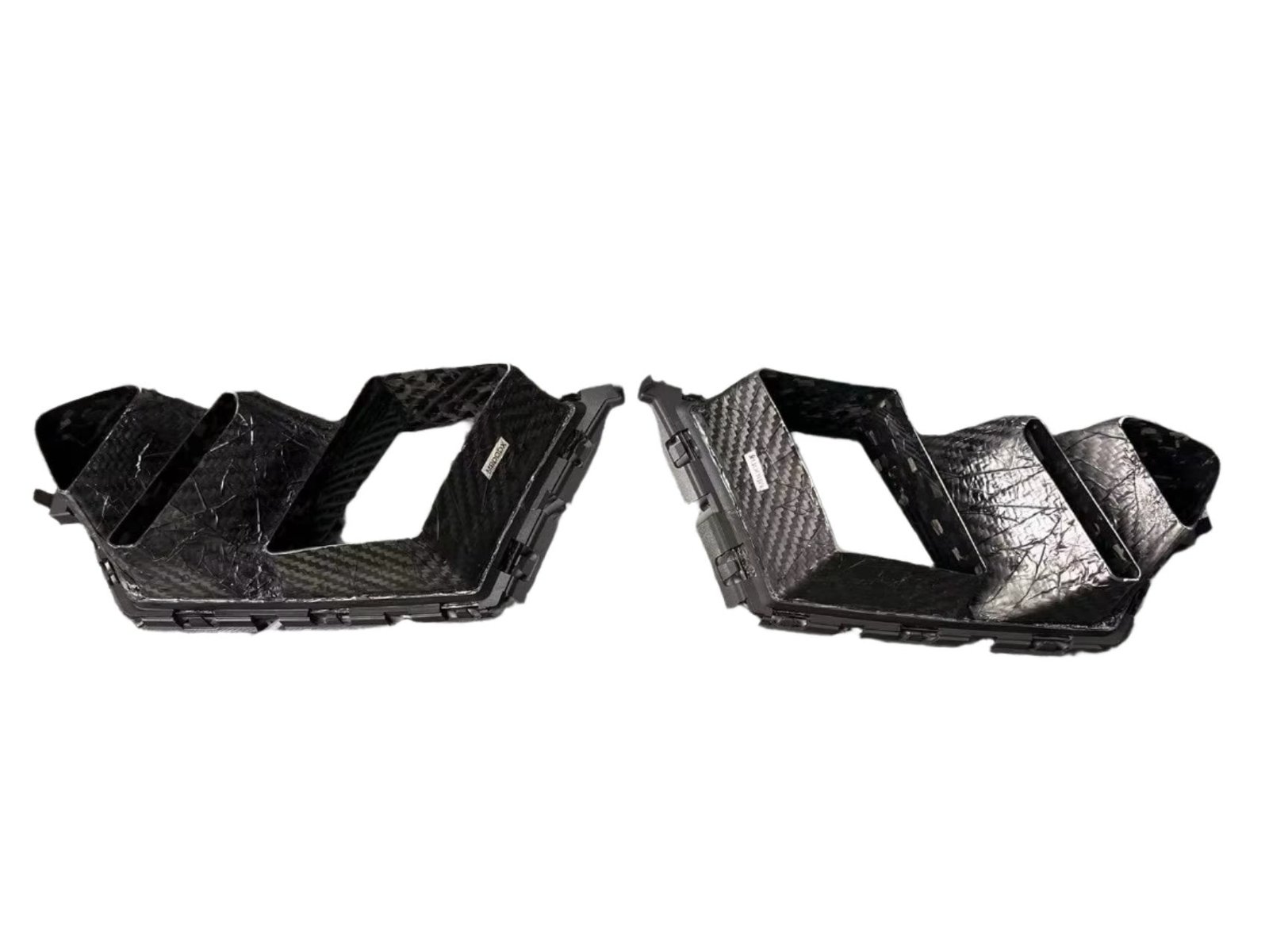 R Style Twin Fin Dry Carbon Fiber Air Ducts - BMW G80/G81/G82/G83 M3 & M4