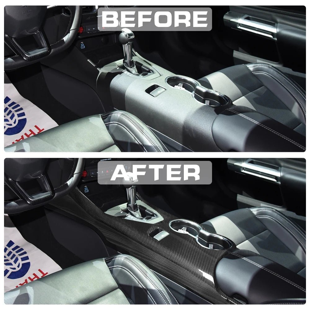 Carbon Fiber Center Console Trim - Ford Mustang 2024