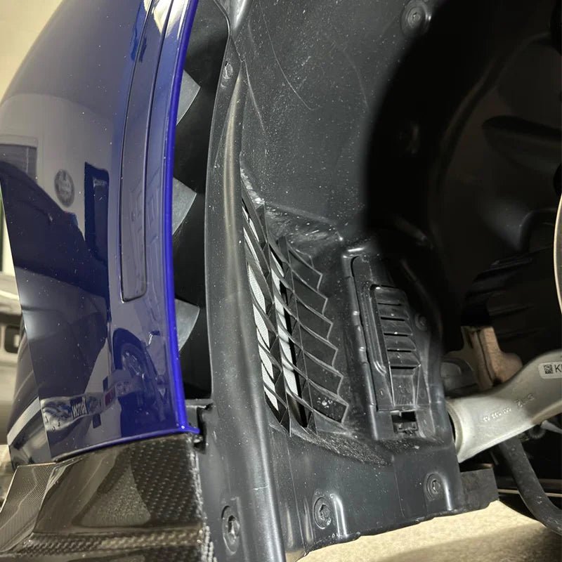 Front Fender Liner Mod Aluminum Plate to enhance clearance - BMW G87 M2 / G80 G81 M3 / G82 G83 M4