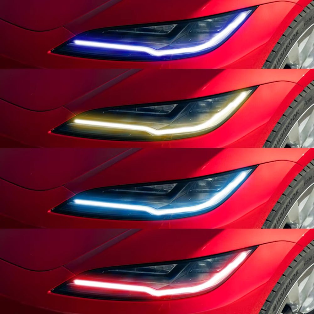 DRL LED Boards HeadLight Upgrade - Tesla Model 3 2024 High Lander