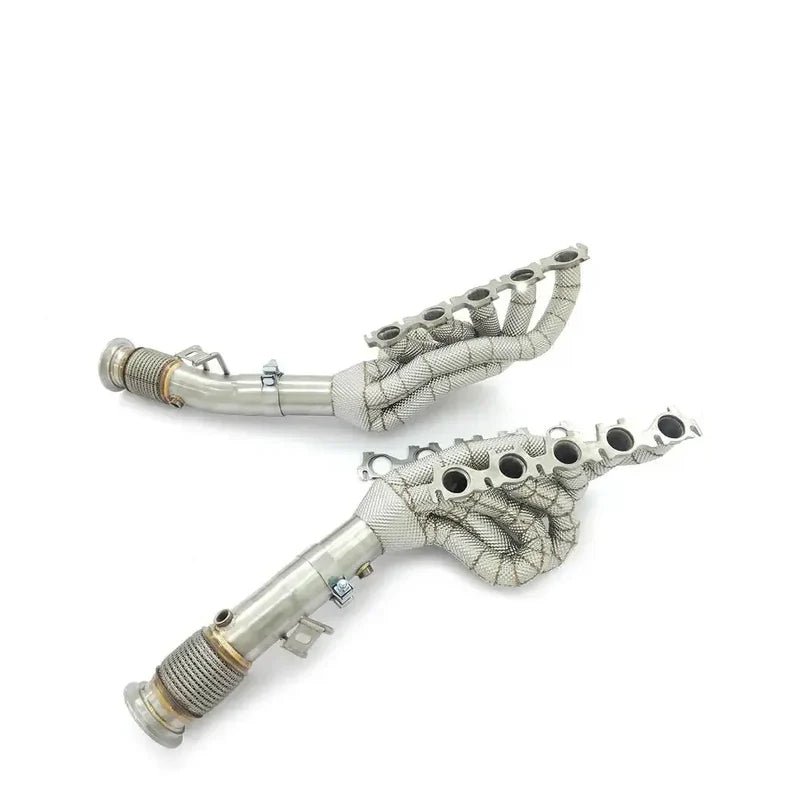 Stainless Steel Exhaust Headers Manifold w/ HeatShield - Lamborghini Huracan 5.2L