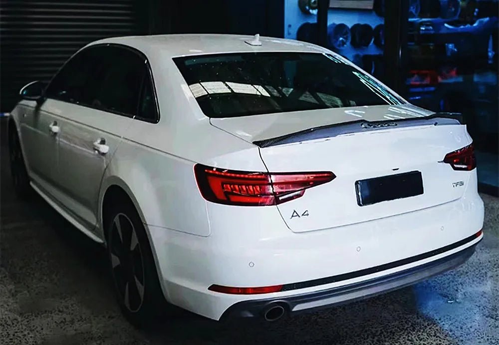 PSM Style Carbon Fiber trunk Spoiler - Audi 17-2024 AUDI A4 S4 B9/B9.5