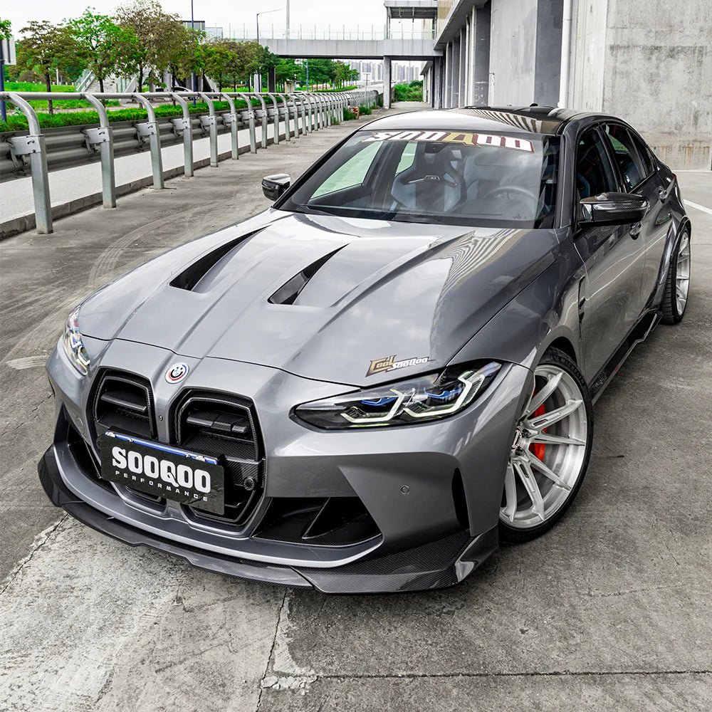 Carbon Fiber SQ Front Splitter Lip V2 - BMW M3 G80 M4 G82