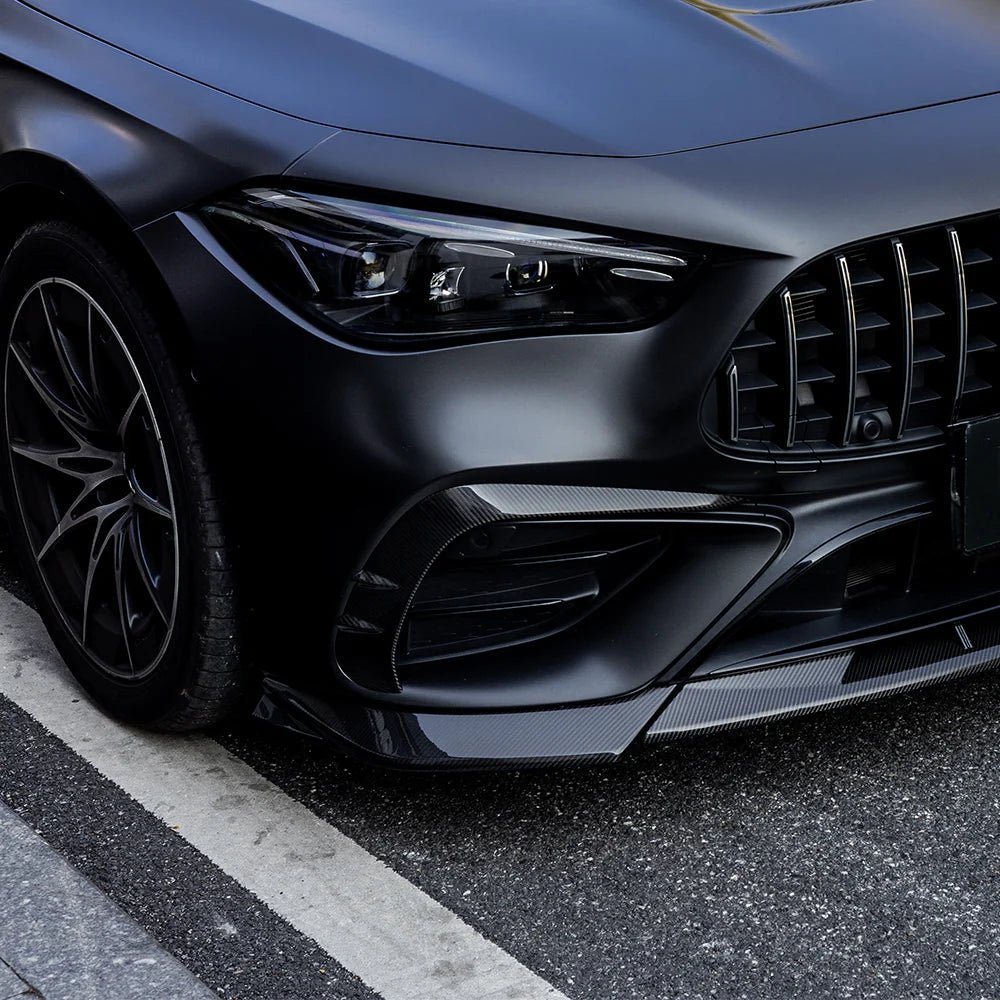 Carbon Fiber SQ Front Bumper Inset Trim - MERCEDES-AMG CLE 53 C236