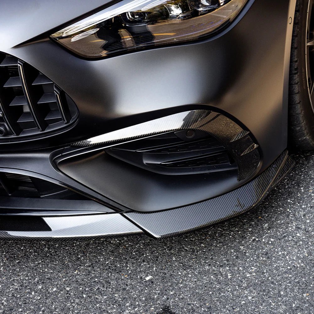Carbon Fiber SQ Front Bumper Inset Trim - MERCEDES-AMG CLE 53 C236