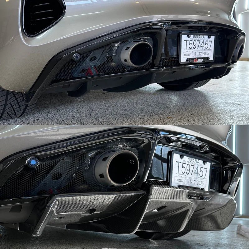 Dry Carbon Fiber Rear Diffuser Lip - 2021-2024 Lotus Emira