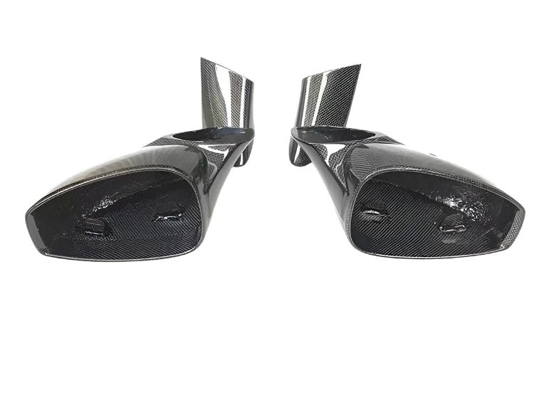 C Style Carbon Fiber Side Mirror Caps - Ferrari 488 GTB Spider