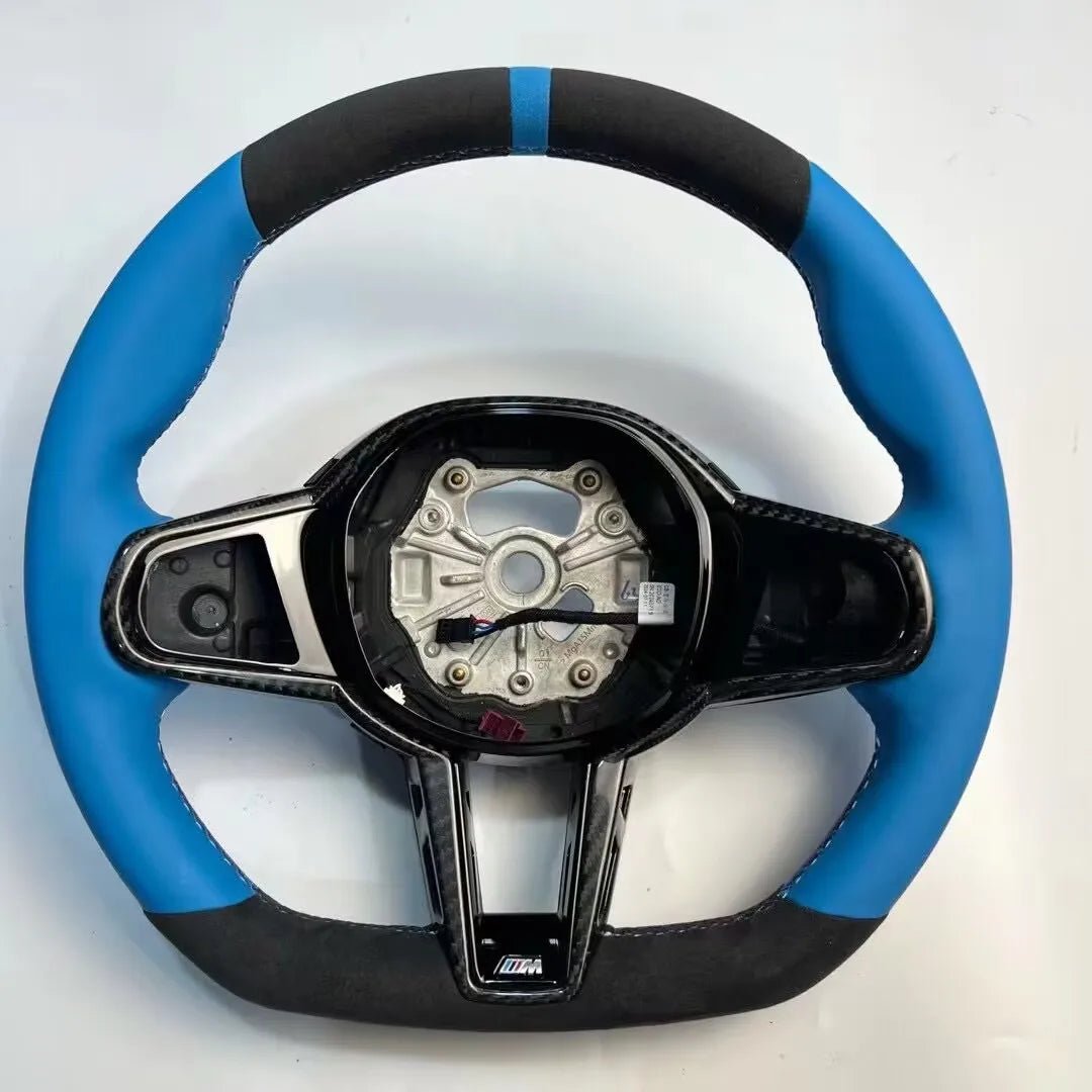 LCI conversion Steering Wheel w/ Carbon Fiber Trim Complete Replacement- BMW G Chassis