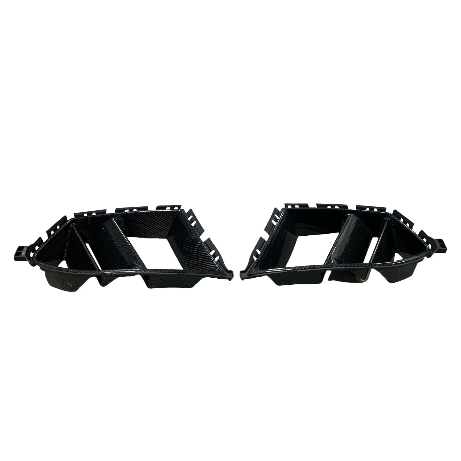 R Style Twin Fin Dry Carbon Fiber Air Ducts - BMW G80/G81/G82/G83 M3 & M4