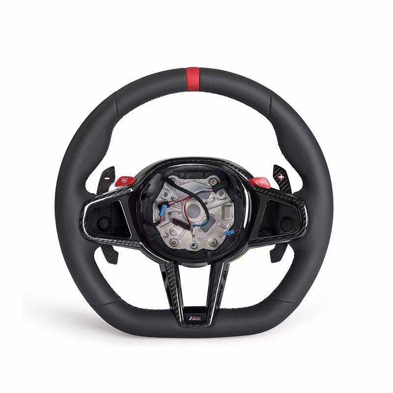 LCI conversion Steering Wheel w/ Carbon Fiber Trim Complete Replacement- BMW G Chassis
