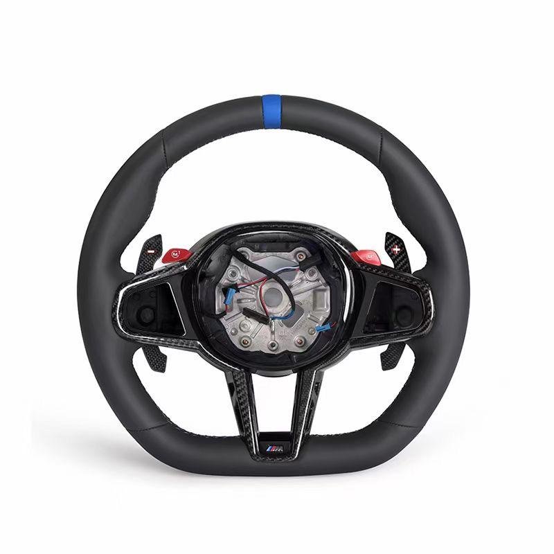 LCI conversion Steering Wheel w/ Carbon Fiber Trim Complete Replacement- BMW G Chassis