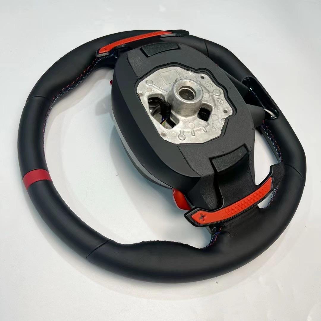 LCI conversion Steering Wheel w/ Carbon Fiber Trim Complete Replacement- BMW G Chassis